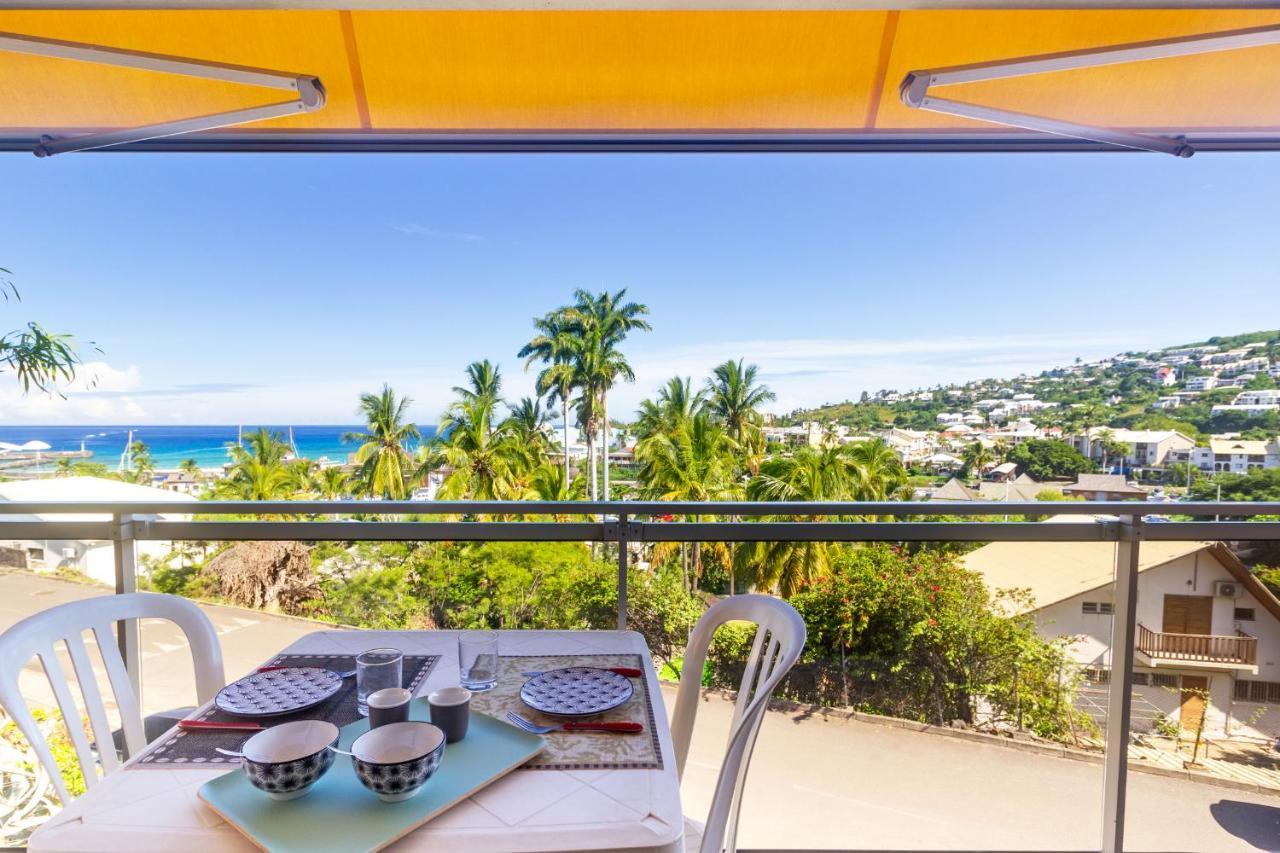 Cuty - bel et spacieux apt avec magnifique vue mer et piscine Saint Gilles Les Bains Extérieur photo