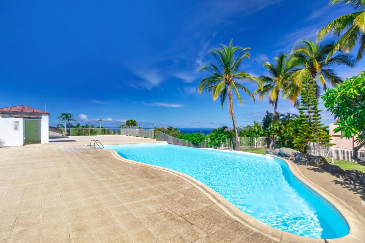 Cuty - bel et spacieux apt avec magnifique vue mer et piscine Saint Gilles Les Bains Extérieur photo